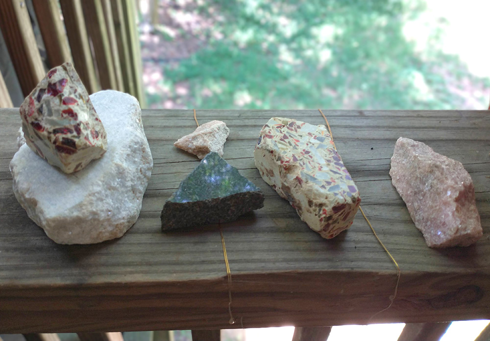Specimens of marble pieces