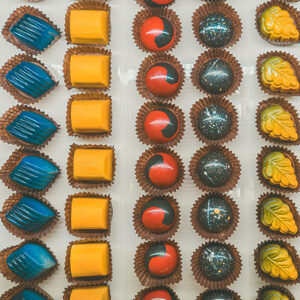 Chocolate marble truffles